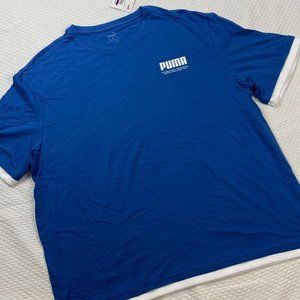 NWT Puma Men's XXL Summer Court Elevated Crew Neck Graphic T Shirt 2XL Cotton